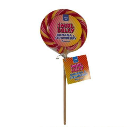 Swirl Lolly Banana & Strawberry